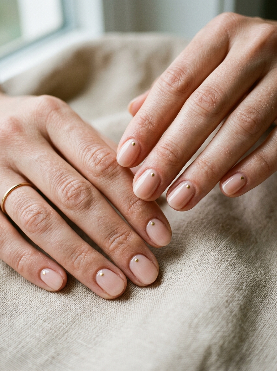 Minimal Color Block Nails